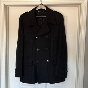 Dolce & Gabbana Mens Wool Pea Coat - EU52 (XL)